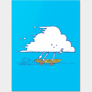 Cloud Skater Posters and Art